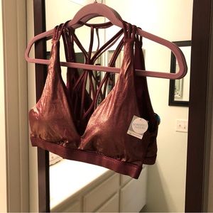 NEW VS metallic burgundy bralette